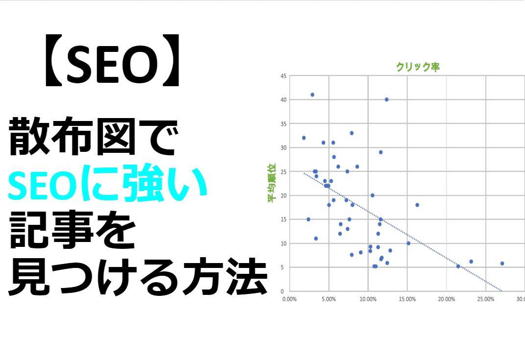 動画解説あり 改善すれば クリック率が上がる記事を一発可視化 Seoにおける散布図の作り方